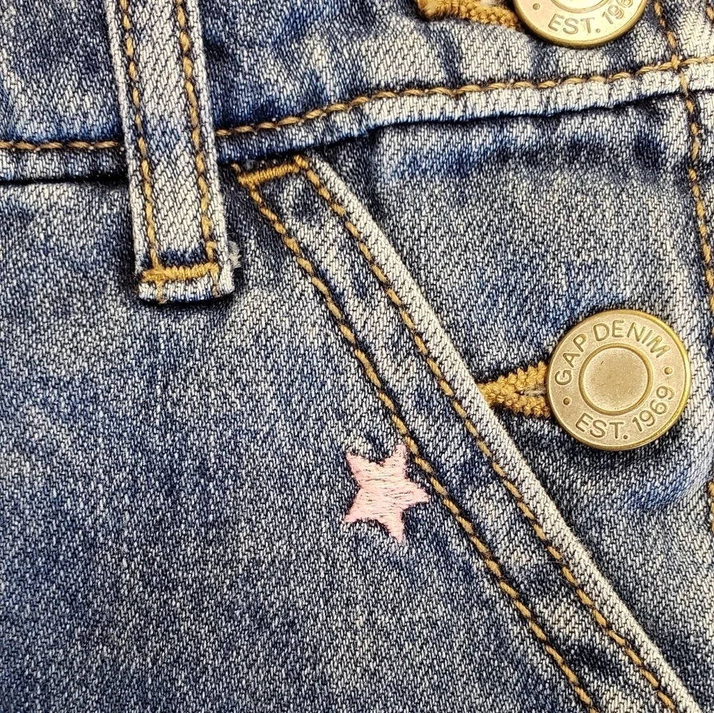 GAP Kids Denim Stars Jean Jumper Jumpsuit
